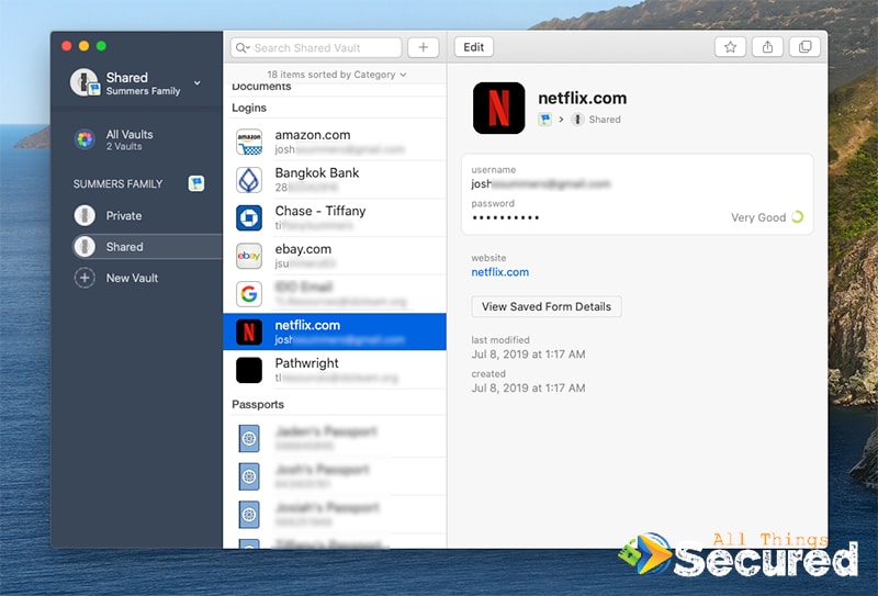 google chrome password manager to 1password