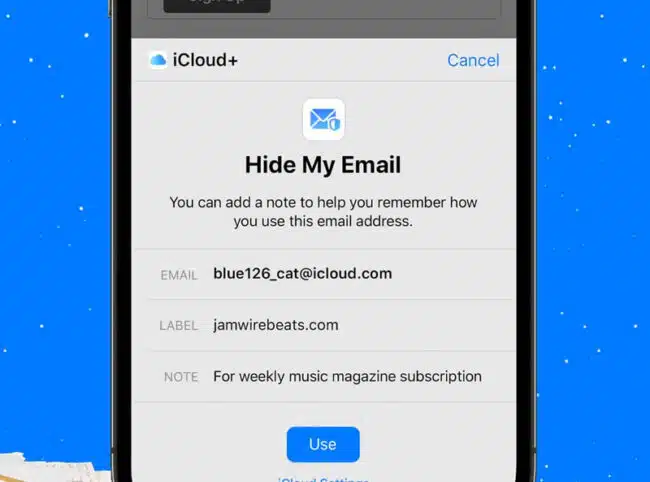 Apple's Hide My Email feature