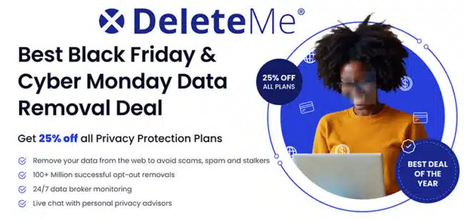 DeleteMe data removal service Black Friday promotion