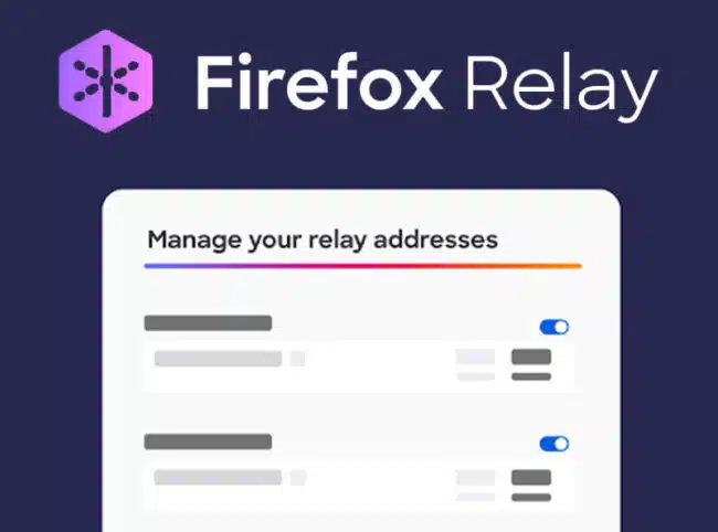 Firefox relay for email aliases