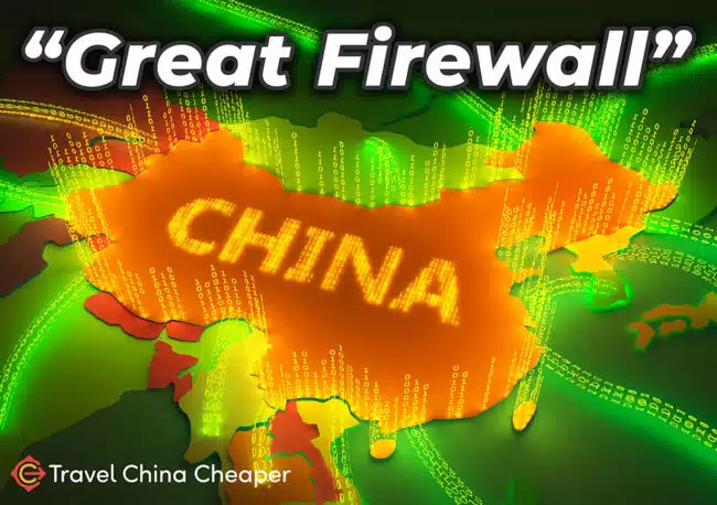 Great Firewall of China graphic