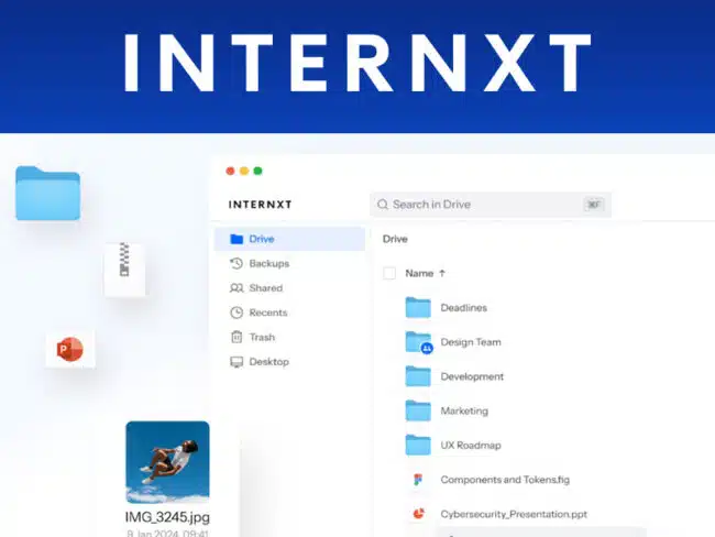 Internxt cloud storage provider