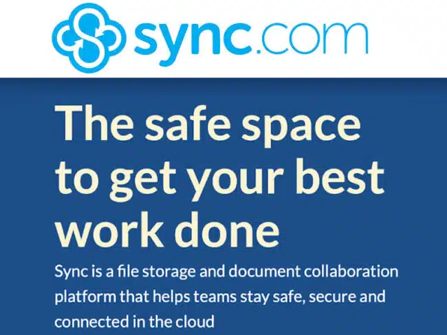 Sync.com secure file sharing