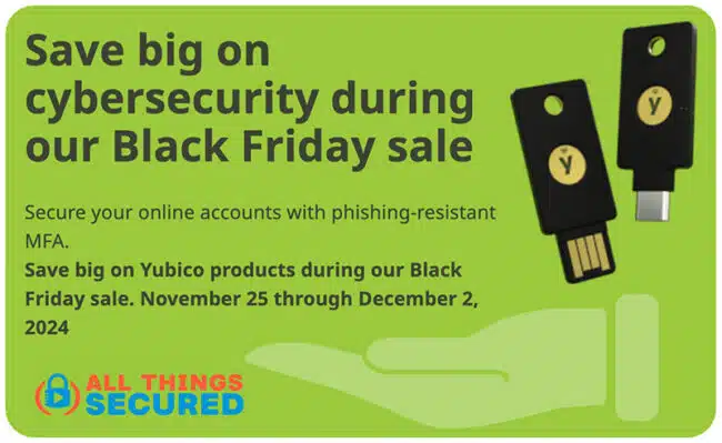 Yubico Black Friday deal